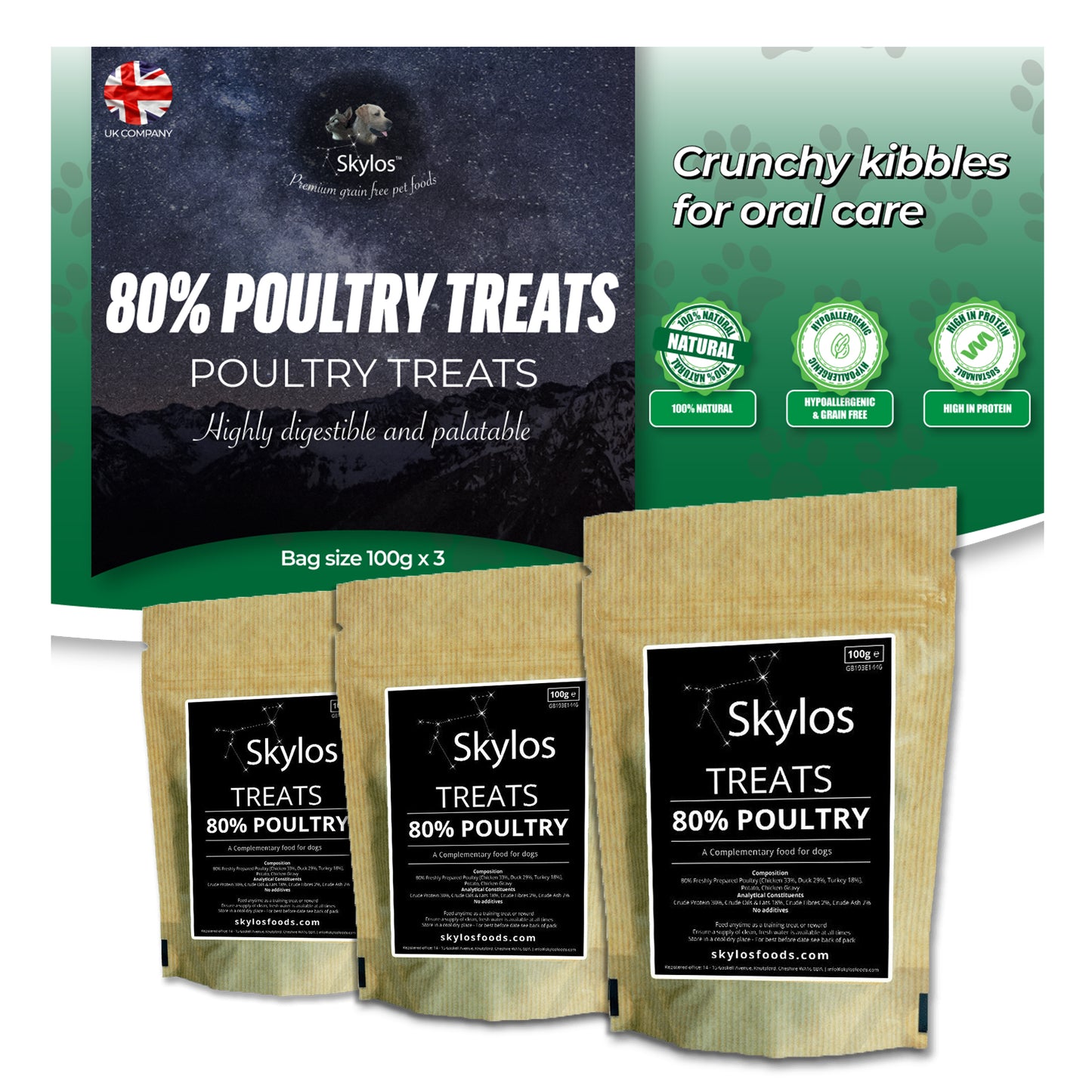 80% Poultry Treats