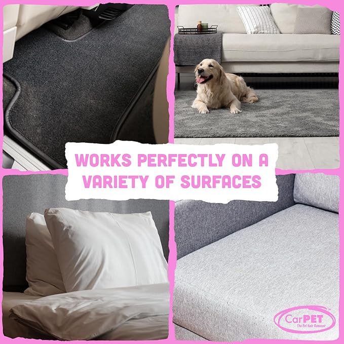 CarPET - Pet Hair Remover (Orange & Pink)