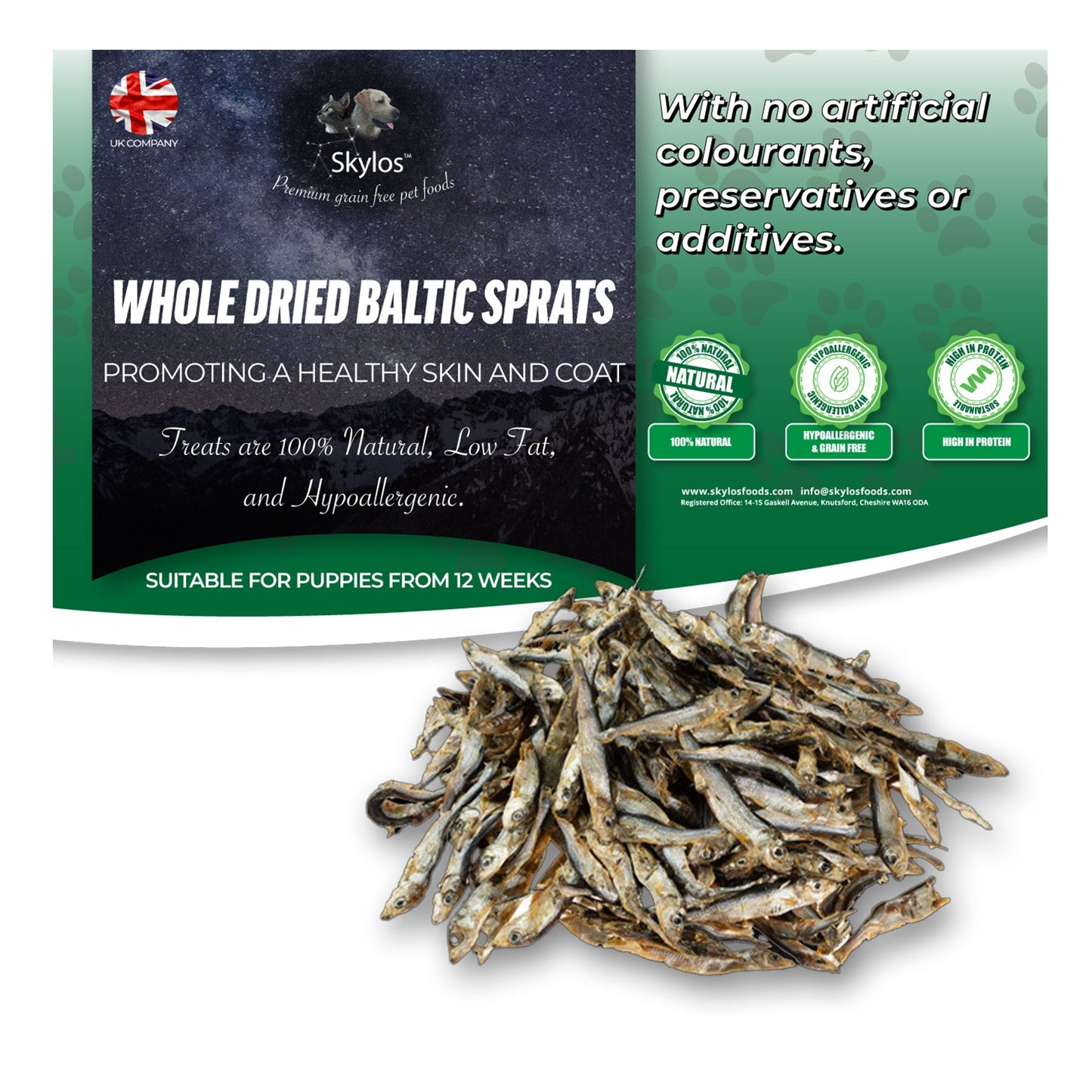Whole Dried Baltic Sprats