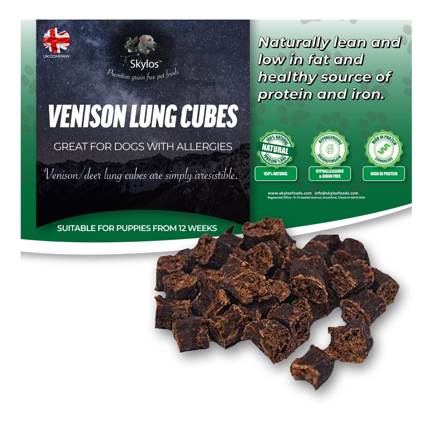 Venison Lung Cubes